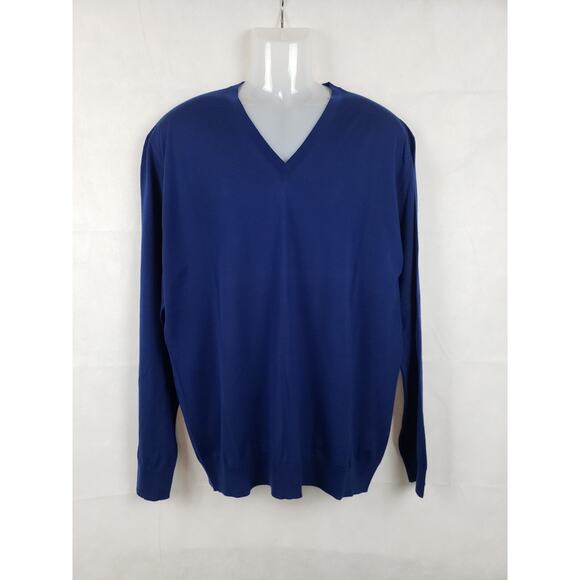 EUC Ermenegildo Zenga Men's Blue Long Sleeve Shirt Thin Stretch Lightweight XL - Picture 1 of 6